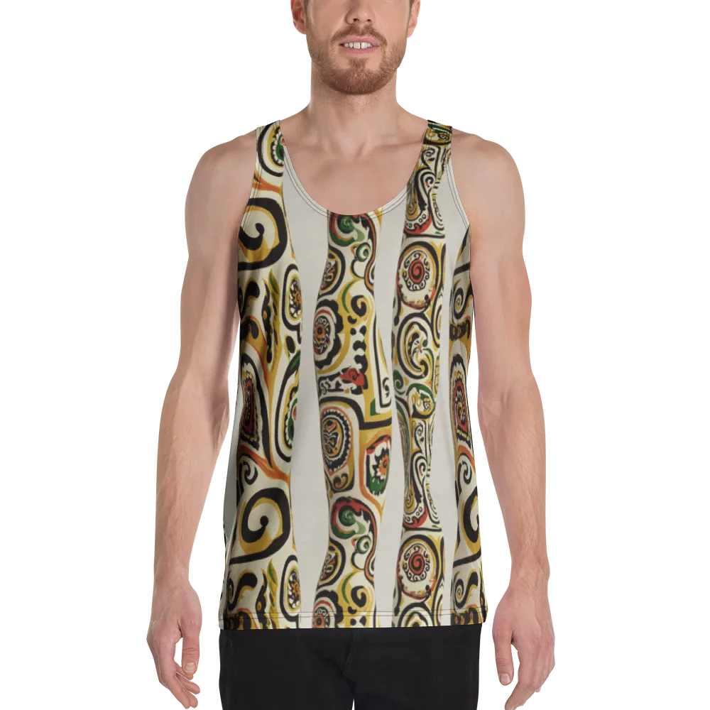 Persian Current on Men's Tank Top — Front