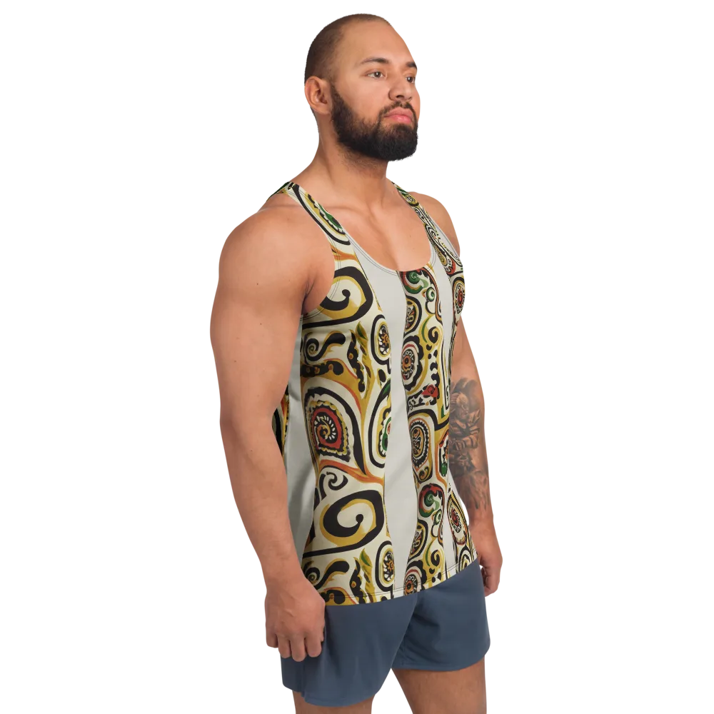 Persian Current on Men's Tank Top — Right Front