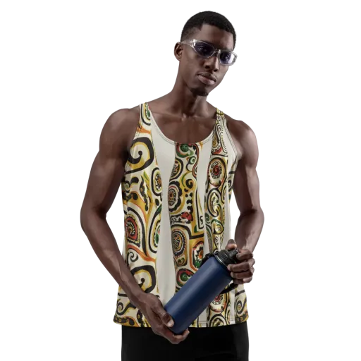 Persian Current on a Men's Tank Top
