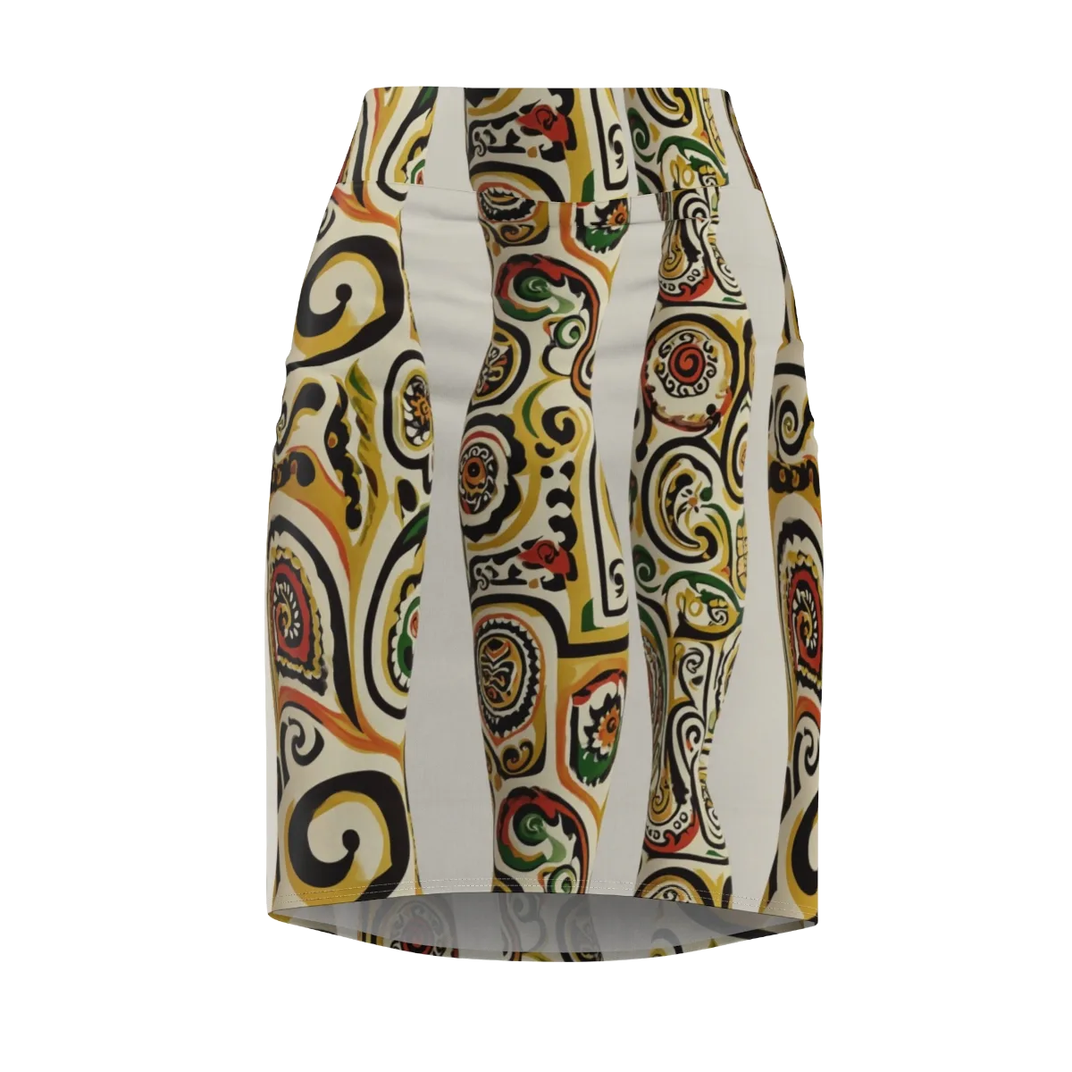 Persian Current on Pencil Skirt — Front