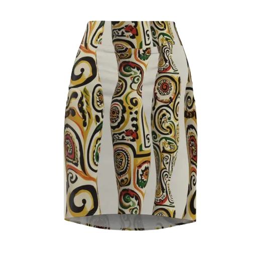 Persian Current on a Pencil Skirt