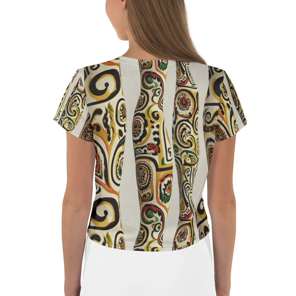 Persian Current on Crop Tee — Back