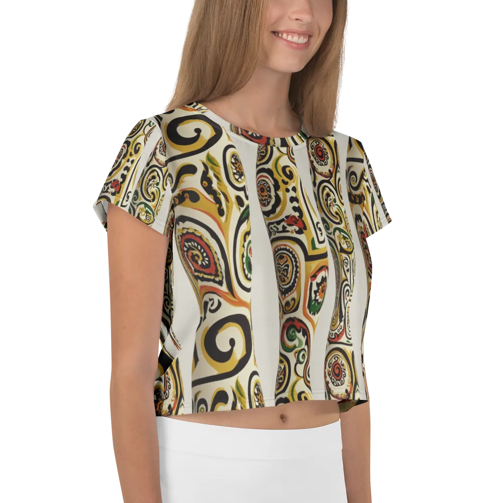 Persian Current on Crop Tee — Right