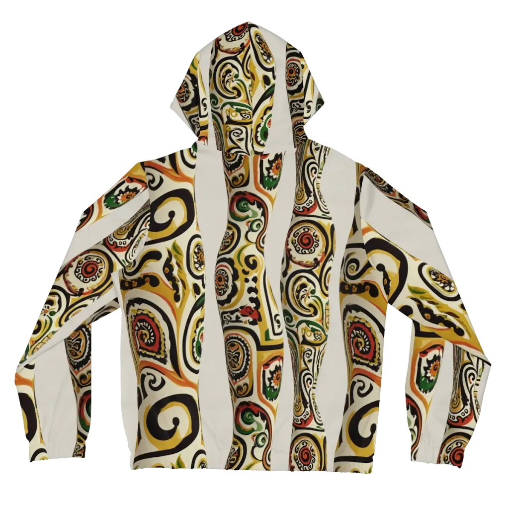 Persian Current on Women's Full-Zip Hoodie — Back