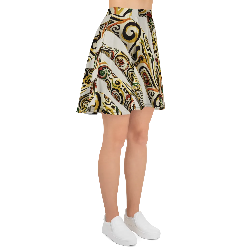 Persian Current on Skater Skirt — Right