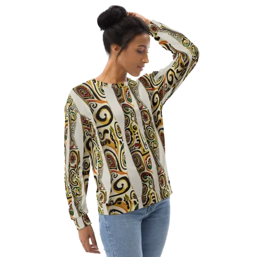 Persian Current on a Sweatshirt