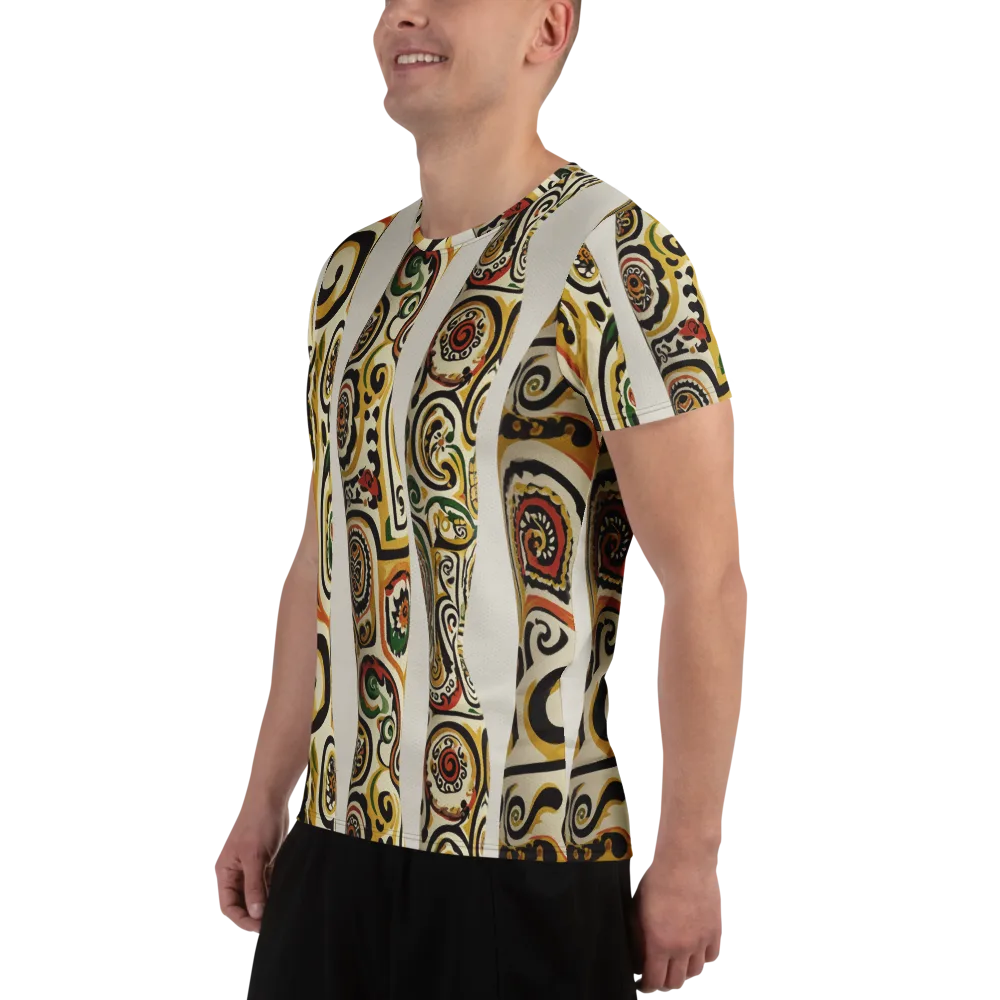 Persian Current on Men's Athletic T-Shirt — Left