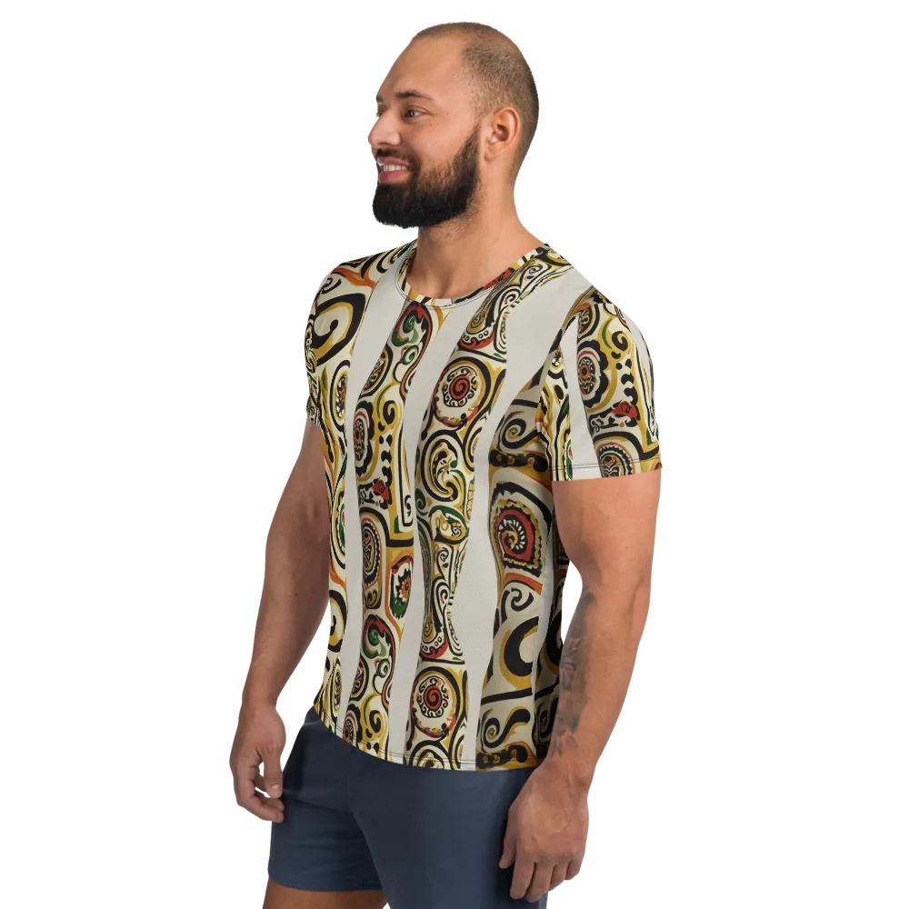 Persian Current on Men's Athletic T-Shirt — Left