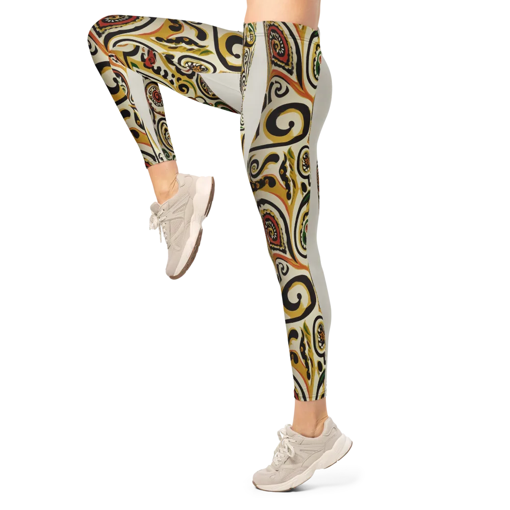 Persian Current on Leggings — Left