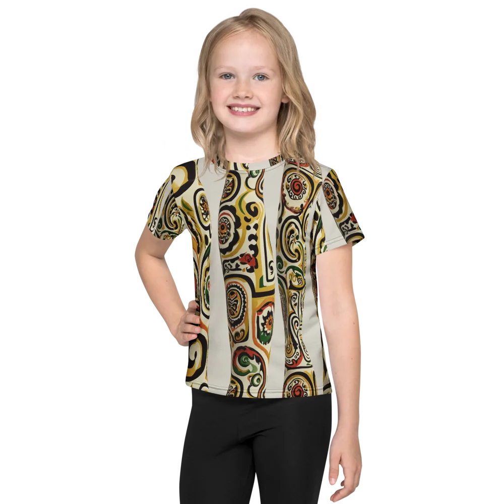 Persian Current on Kids Crew Neck T-Shirt — Front