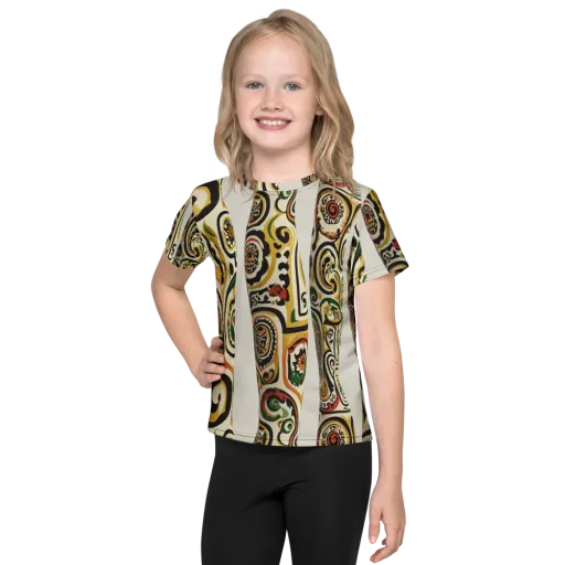 Persian Current on a Kids Crew Neck T-Shirt