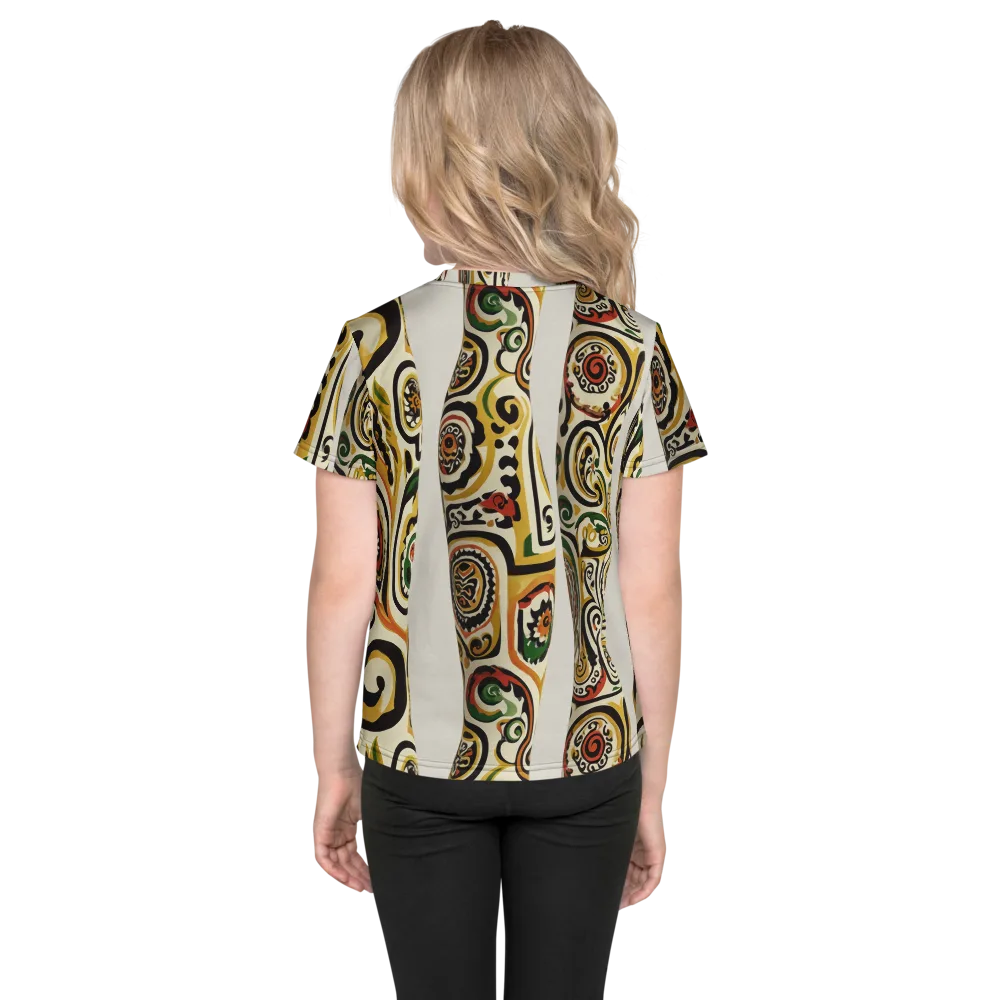 Persian Current on Kids Crew Neck T-Shirt — Back