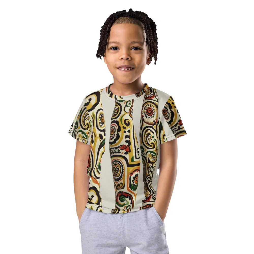 Persian Current on Kids Crew Neck T-Shirt — Front