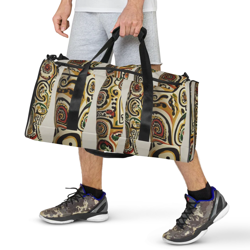 Persian Current on Duffle Bag — Front