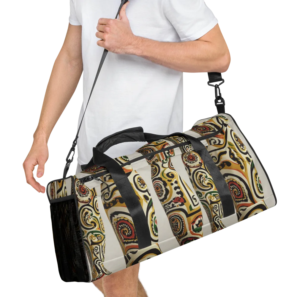 Persian Current on Duffle Bag — Right Front