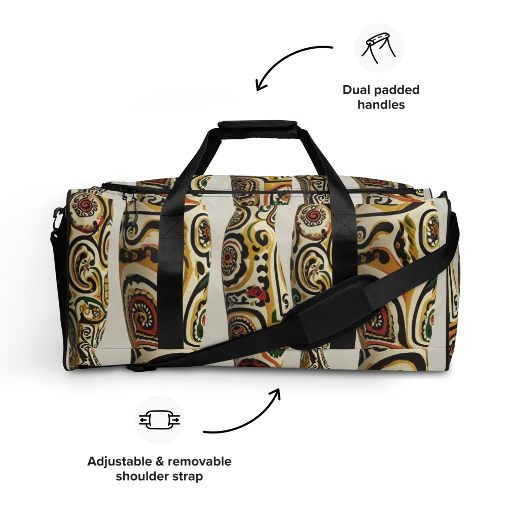 Persian Current on Duffle Bag — Front