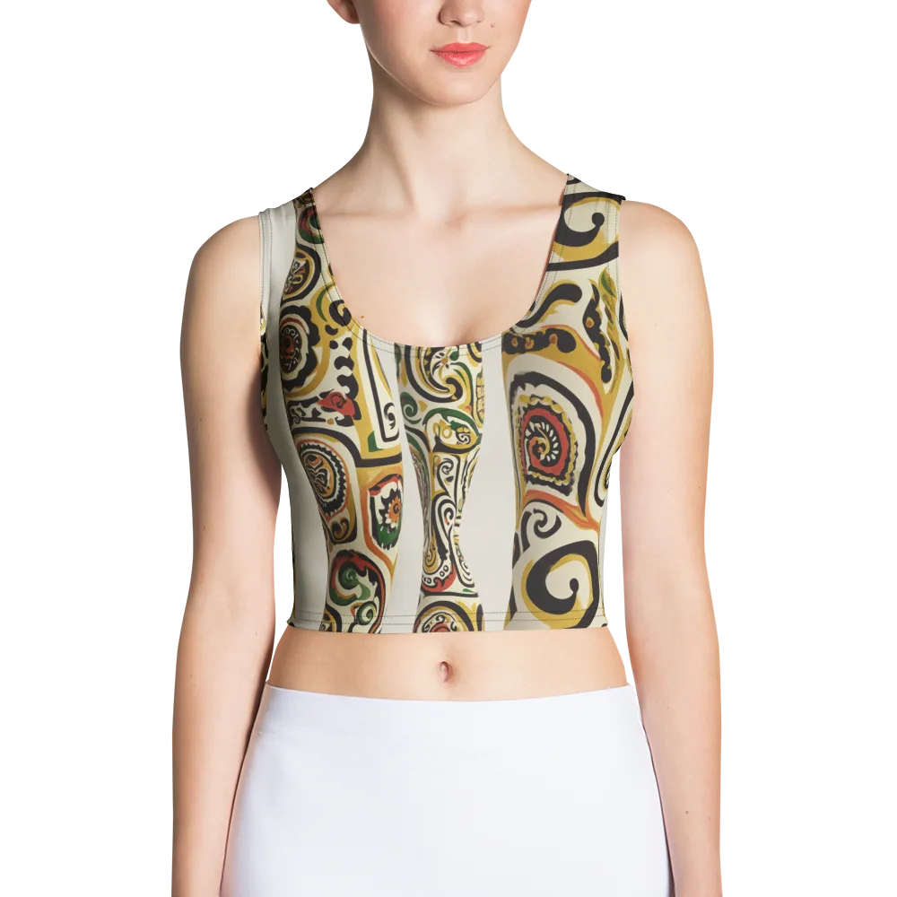 Persian Current on Crop Top — Front