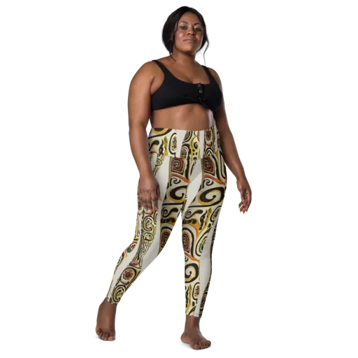 Persian Current on a Leggings with Pockets
