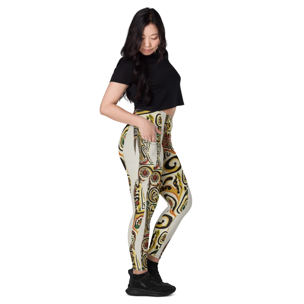 Persian Current on Leggings with Pockets — Right