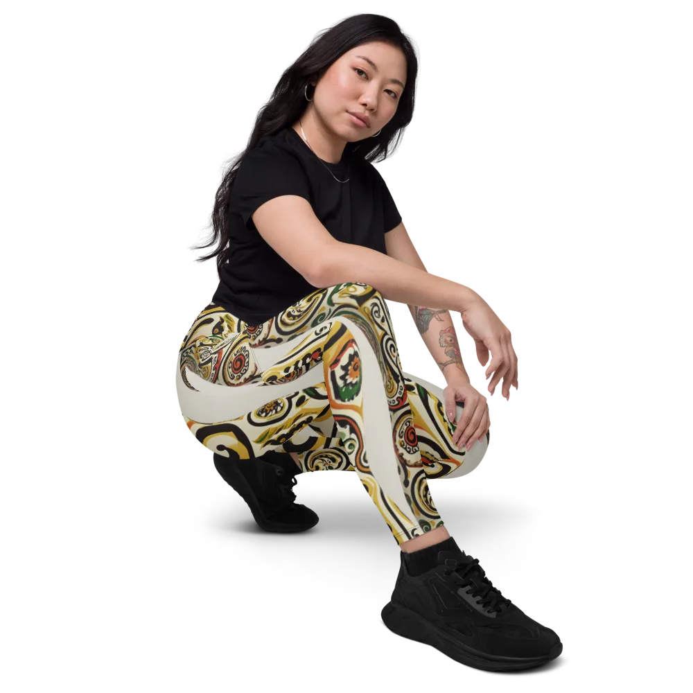 Persian Current on Leggings with Pockets — Right Front