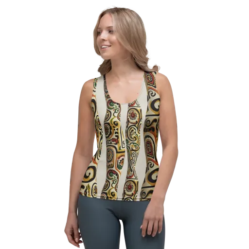 Persian Current on a Women's Tank Top