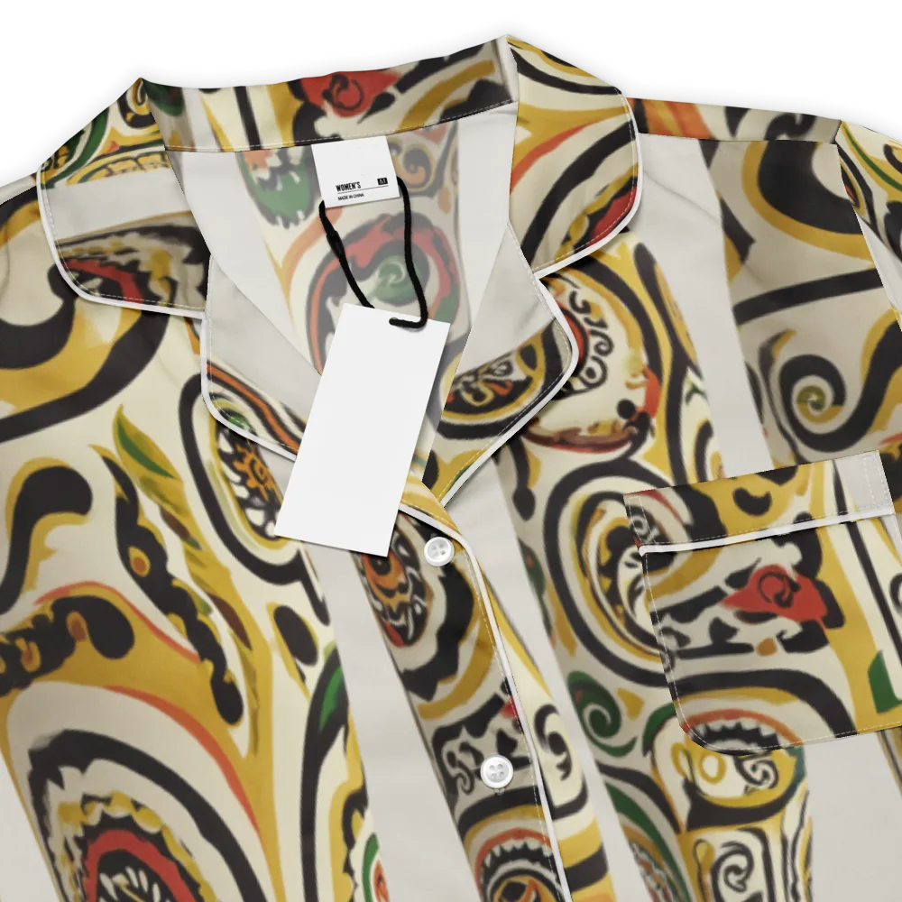 Persian Current on Women's Short Sleeve Pajama Top — Product details