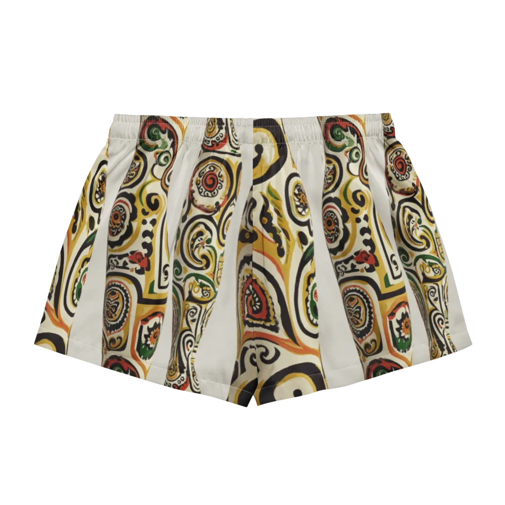 Persian Current on Women's Pajama Shorts — Back