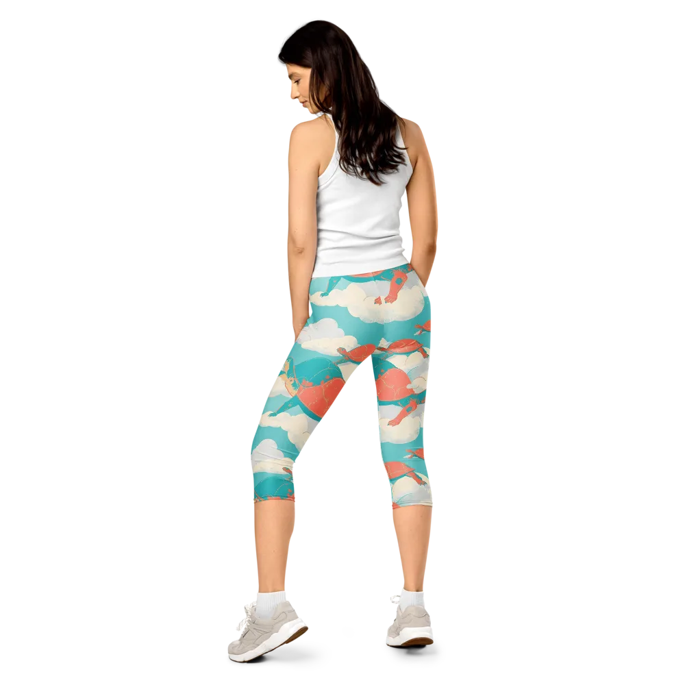 Cloudshell Migration on Capri Leggings — Back