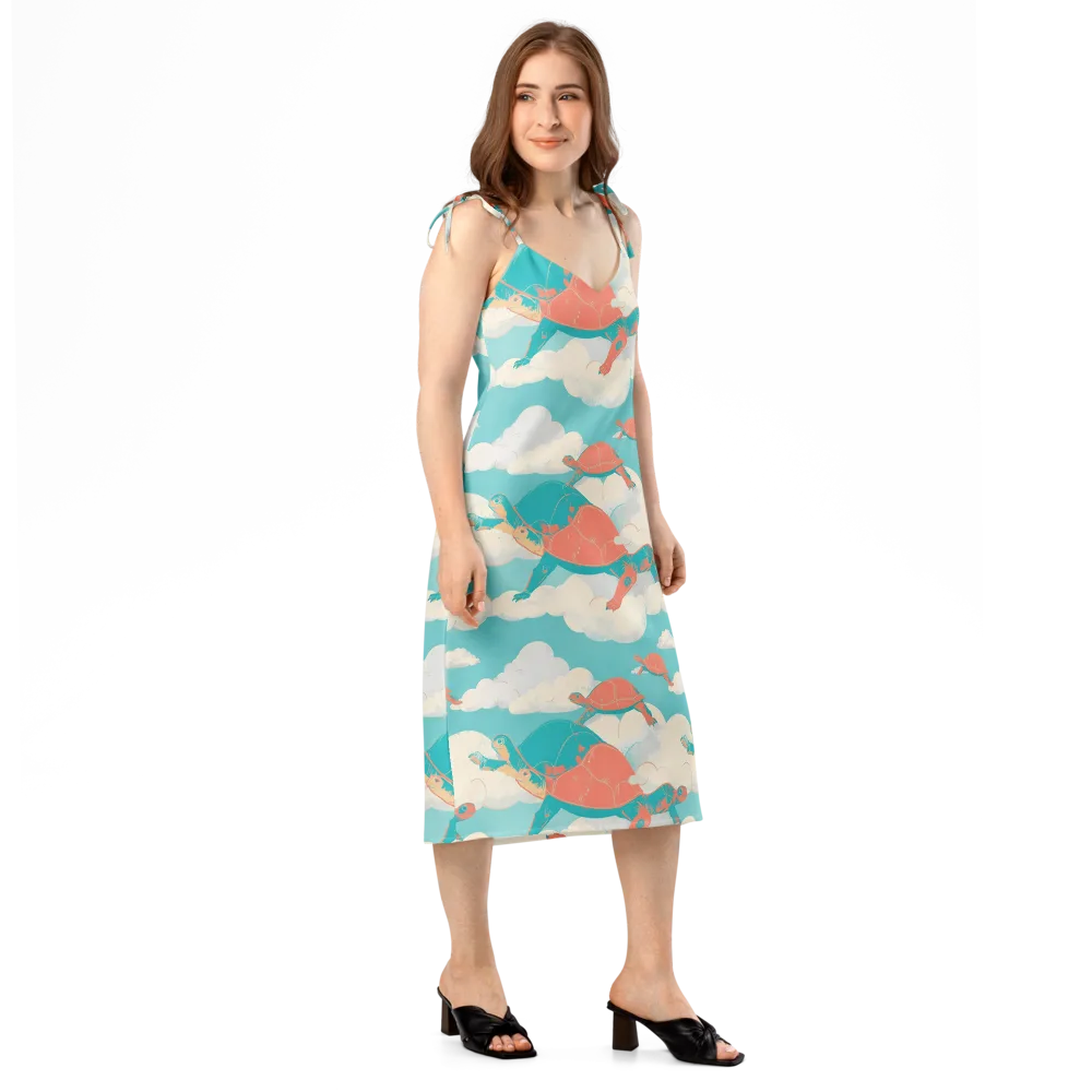 Cloudshell Migration on Slip Dress — Right Front