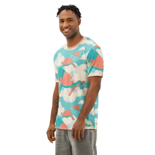 Cloudshell Migration on a Men's Cotton Crew Neck T-Shirt