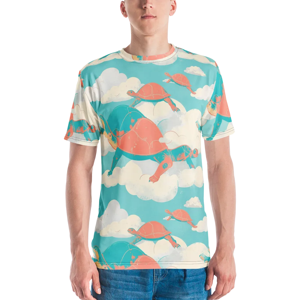Cloudshell Migration on Men's Crew Neck T-Shirt — Front