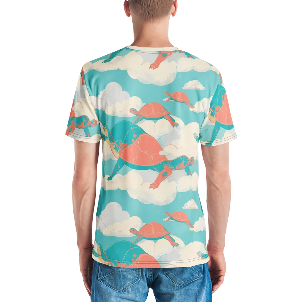 Cloudshell Migration on Men's Crew Neck T-Shirt — Back