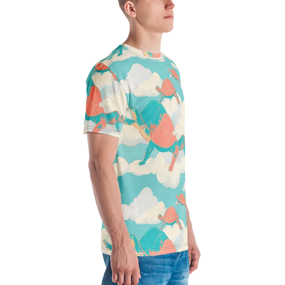 Cloudshell Migration on Men's Crew Neck T-Shirt — Right