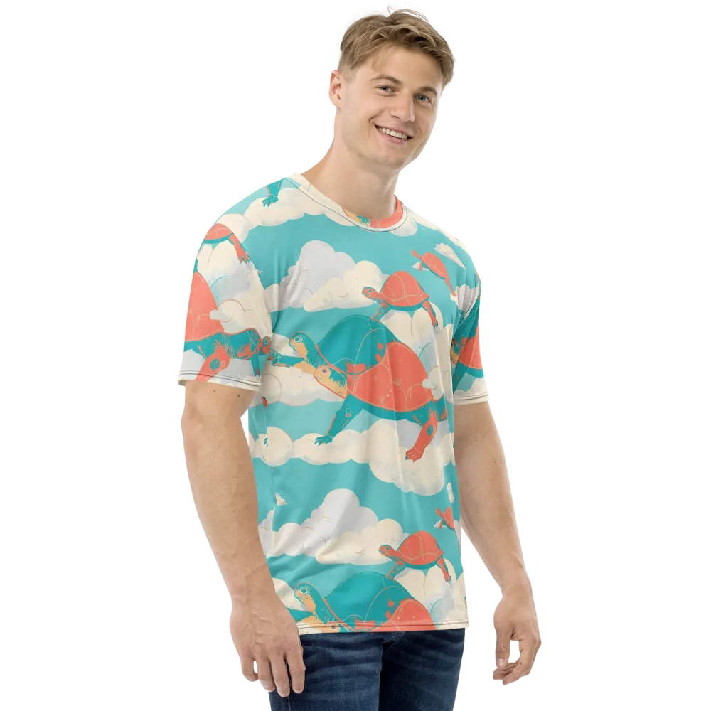 Cloudshell Migration on Men's Crew Neck T-Shirt — Right