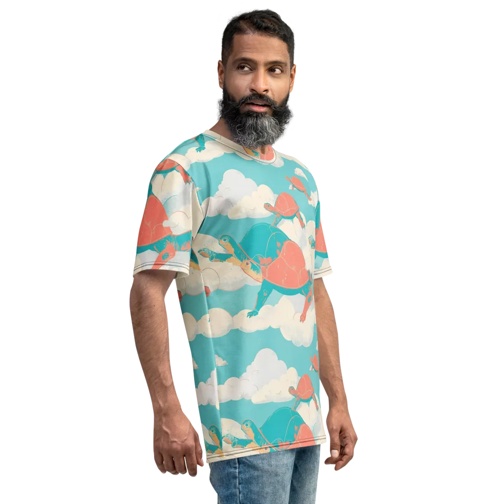 Cloudshell Migration on Men's Crew Neck T-Shirt — Right