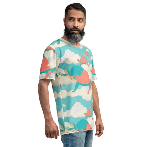 Cloudshell Migration on a Men's Crew Neck T-Shirt