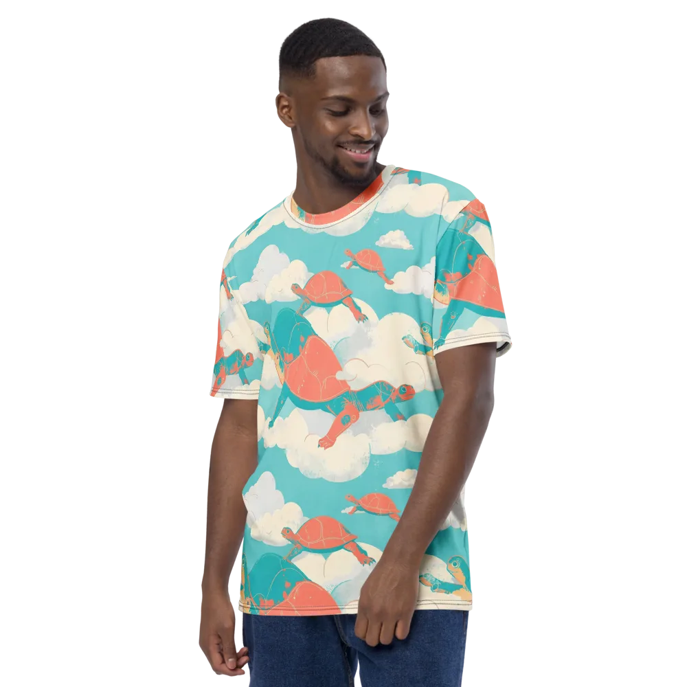 Cloudshell Migration on Men's Crew Neck T-Shirt — Left