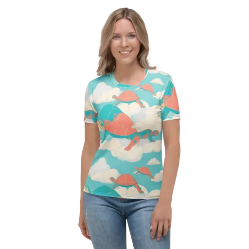 Cloudshell Migration on a Women's Crew Neck T-Shirt