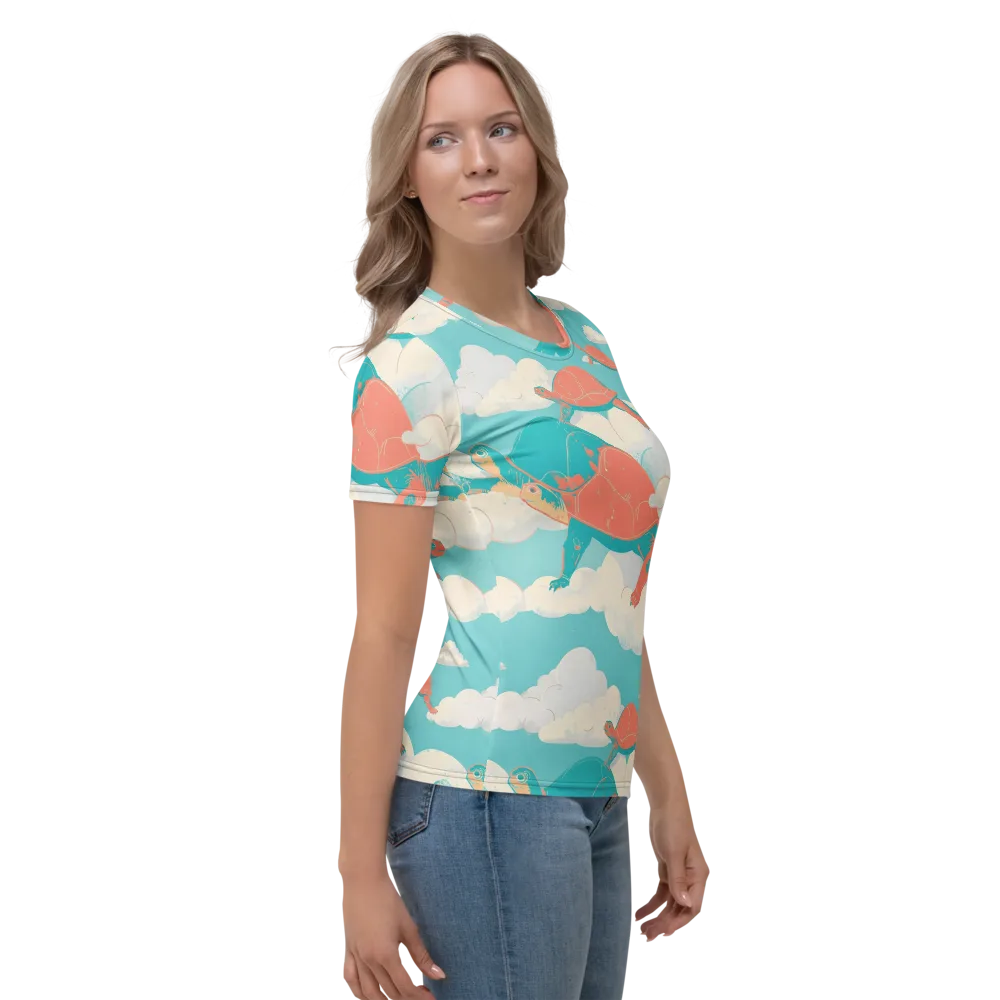 Cloudshell Migration on Women's Crew Neck T-Shirt — Right