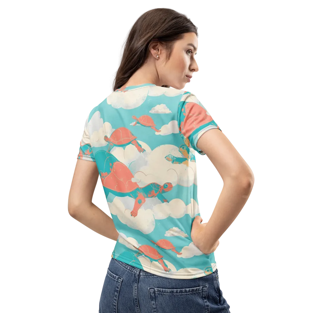 Cloudshell Migration on Women's Crew Neck T-Shirt — Back