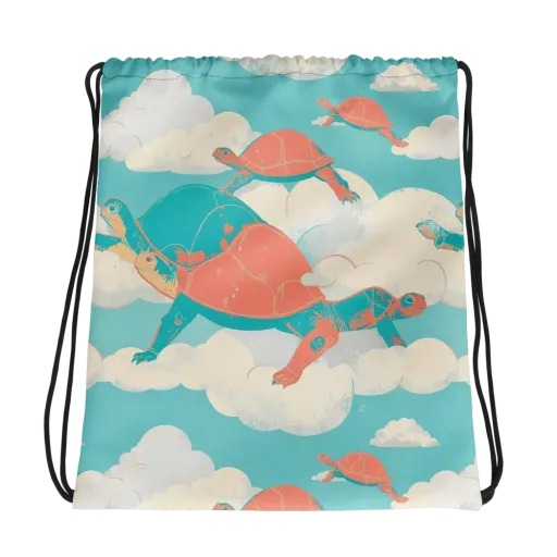 Cloudshell Migration on a Drawstring Bag