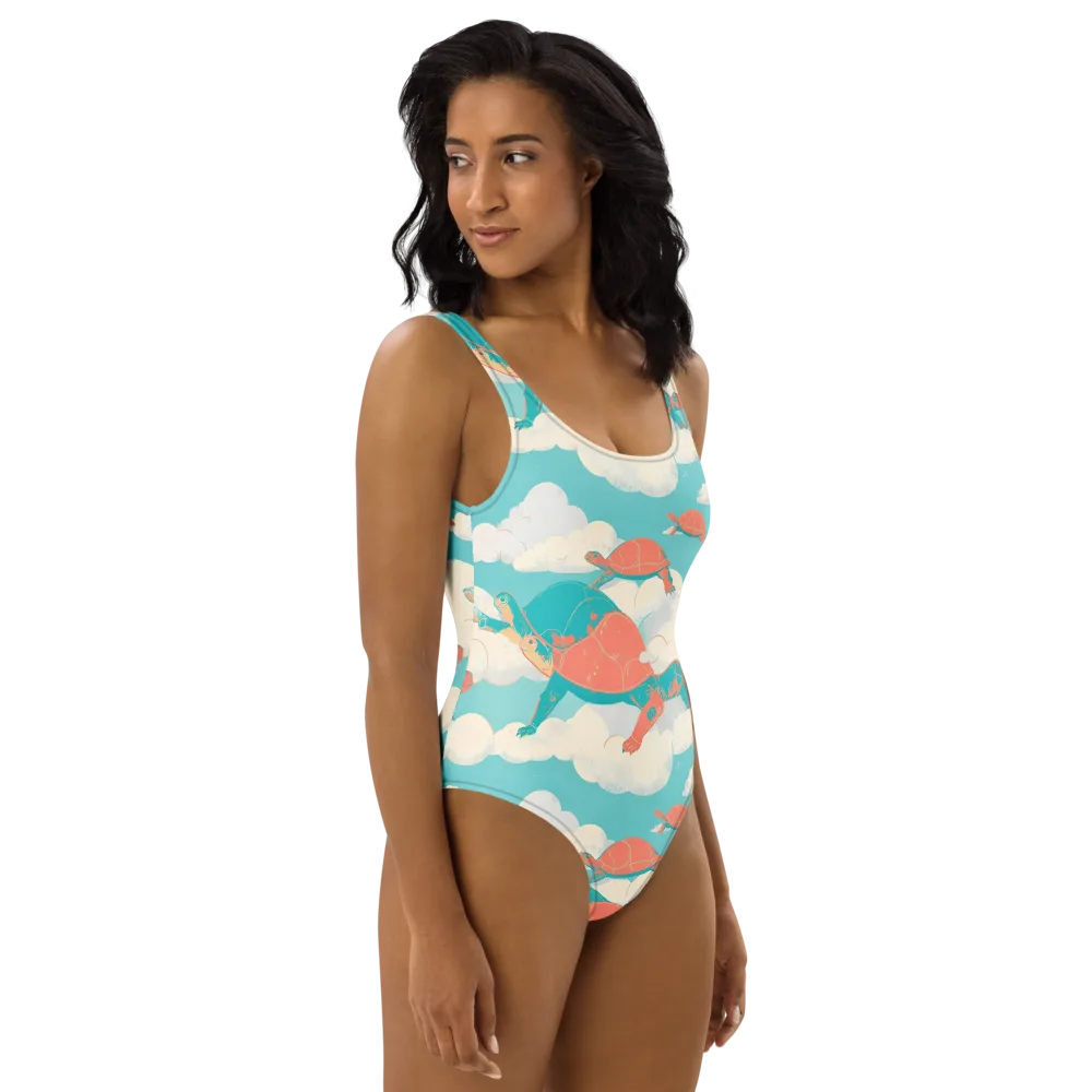 Cloudshell Migration on One-Piece Swimsuit — Right