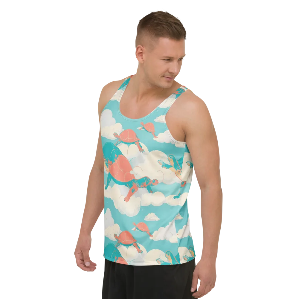 Cloudshell Migration on Men's Tank Top — Left Front