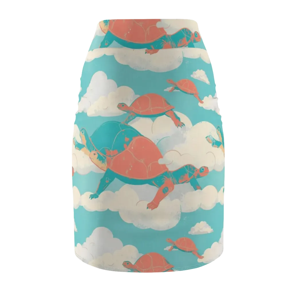 Cloudshell Migration on Pencil Skirt — Back