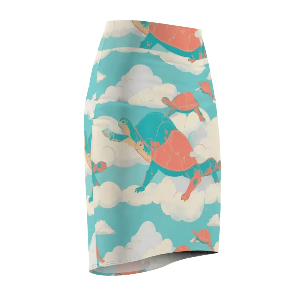 Cloudshell Migration on Pencil Skirt — Front Side