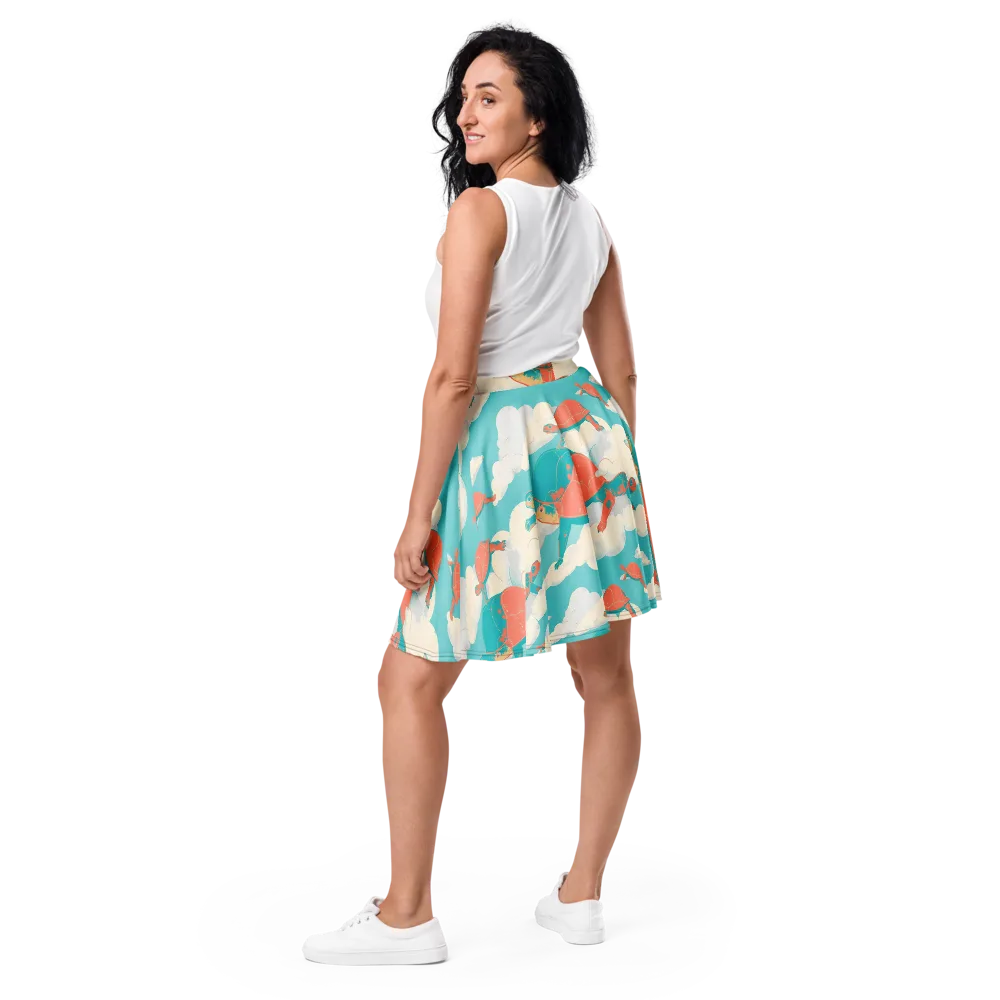 Cloudshell Migration on Skater Skirt — Back