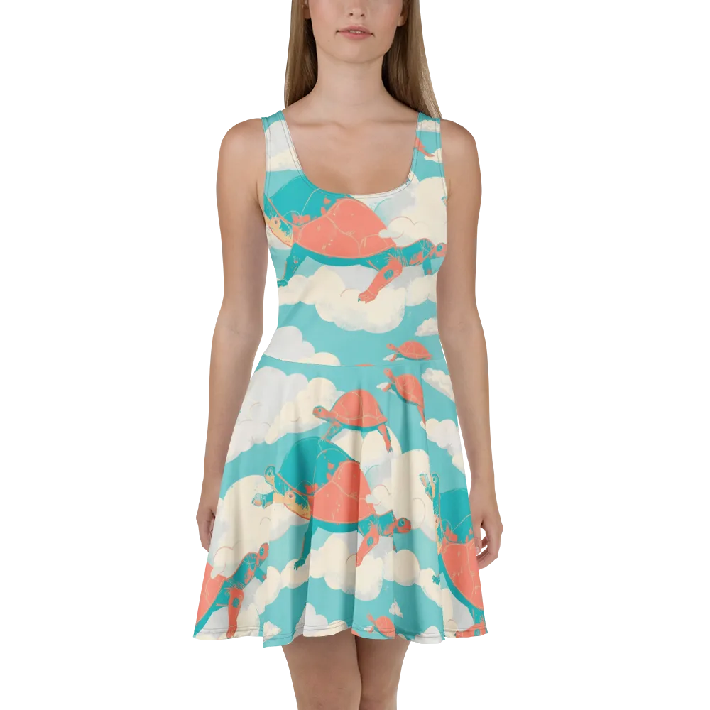 Cloudshell Migration on Skater Dress — Front