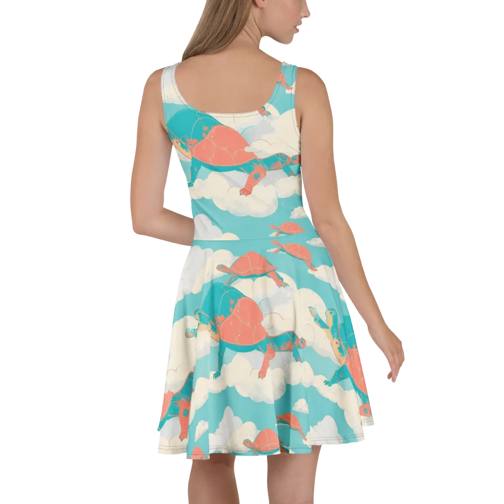 Cloudshell Migration on Skater Dress — Back