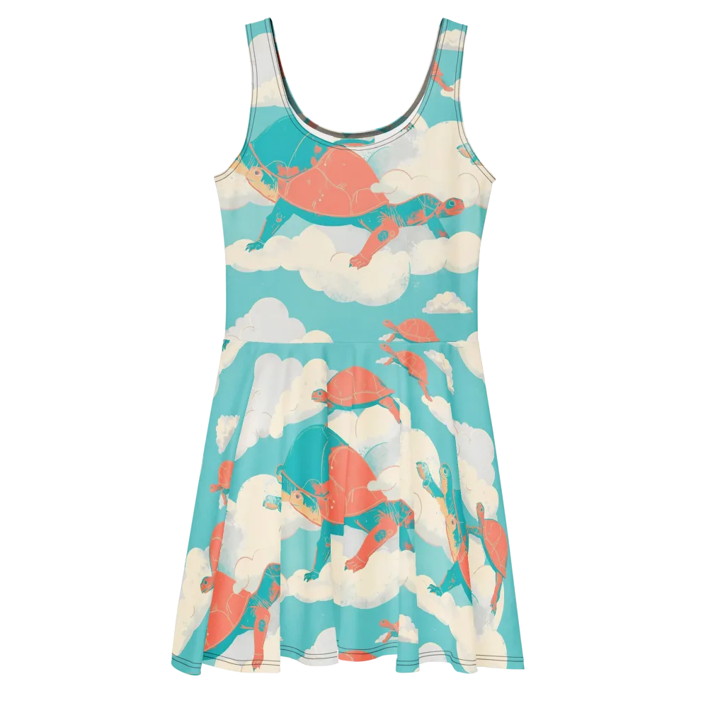 Cloudshell Migration on Skater Dress — Front