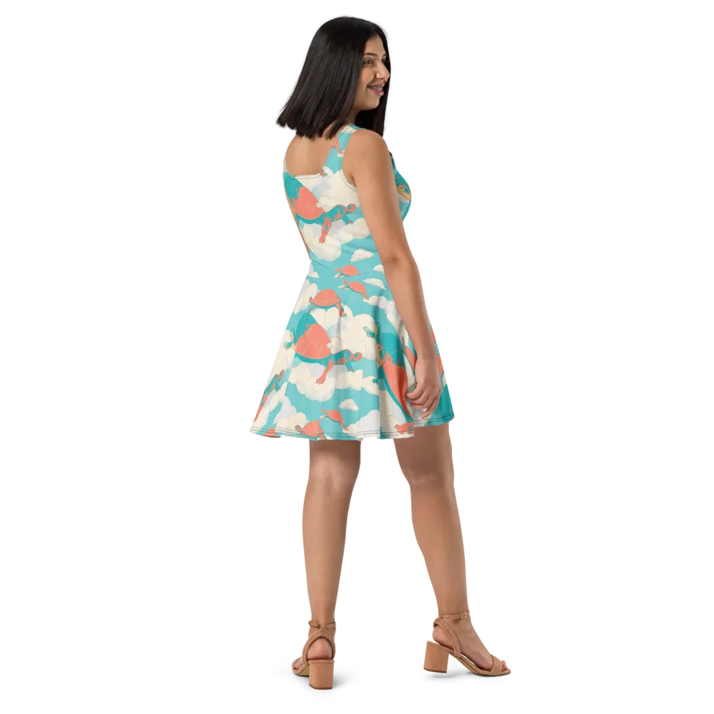 Cloudshell Migration on Skater Dress — Right